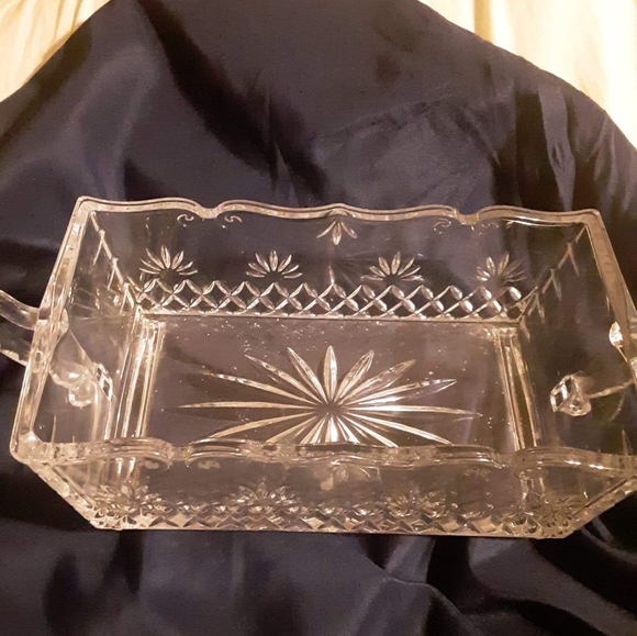 Lead crystal rectangular dish - Picture 2 of 2